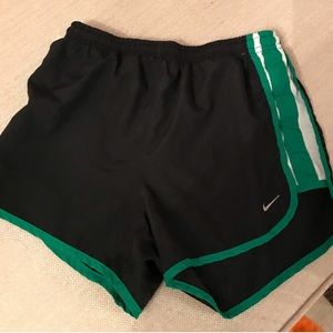 Nike Black & Green Tempo Shorts
